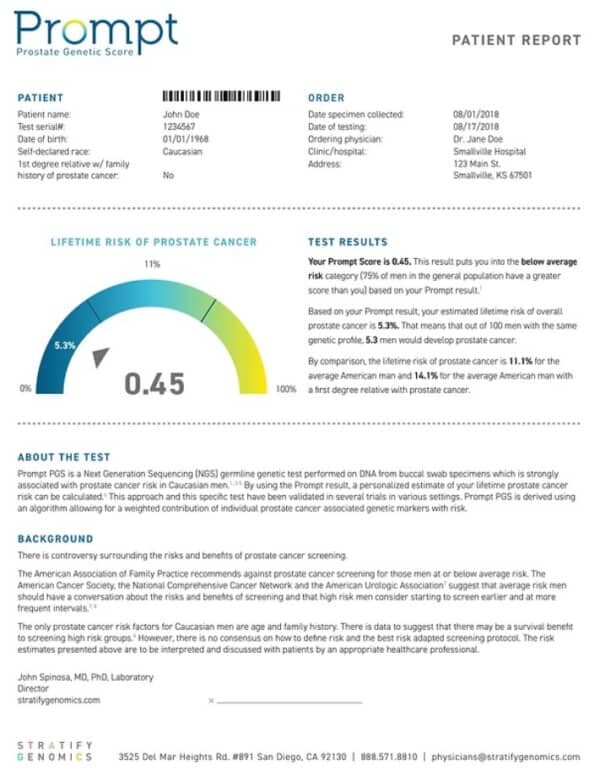 Prompt PGS Patient Test Results Image 3.